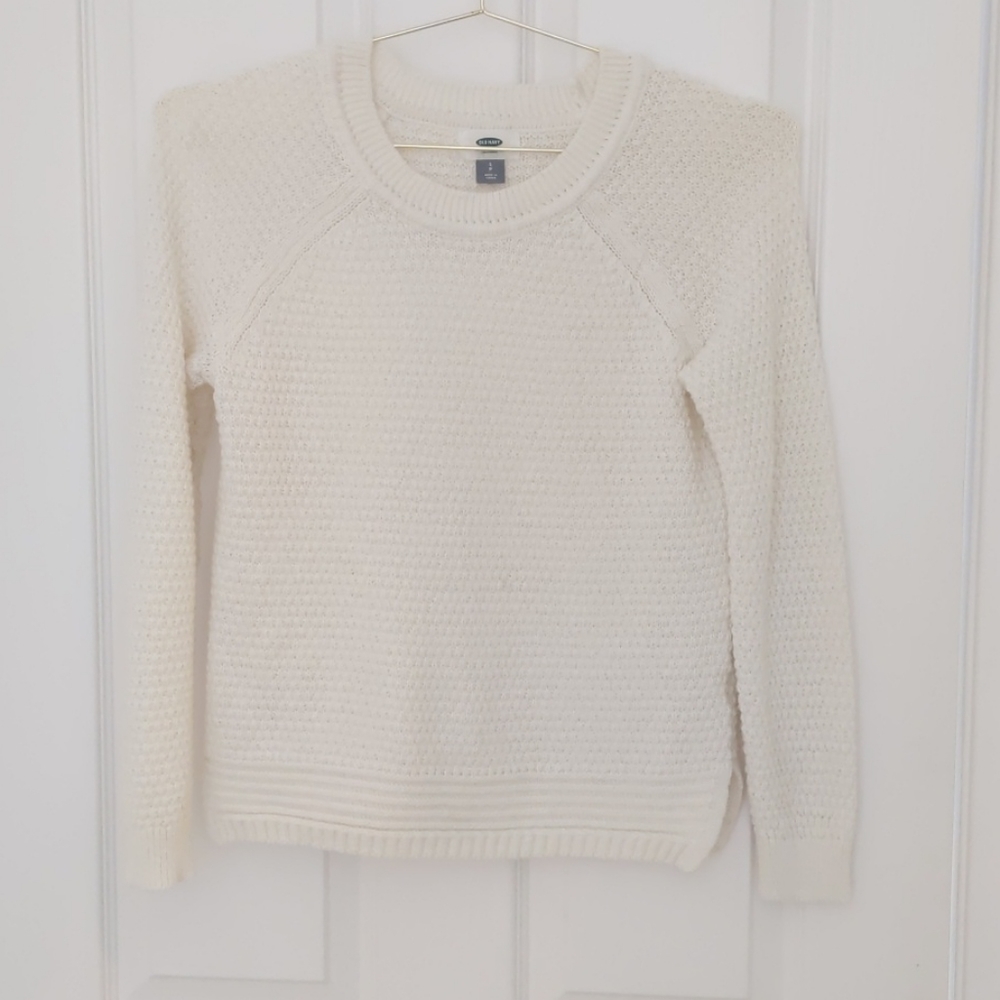 Old Navy Off-White Knit Sweater